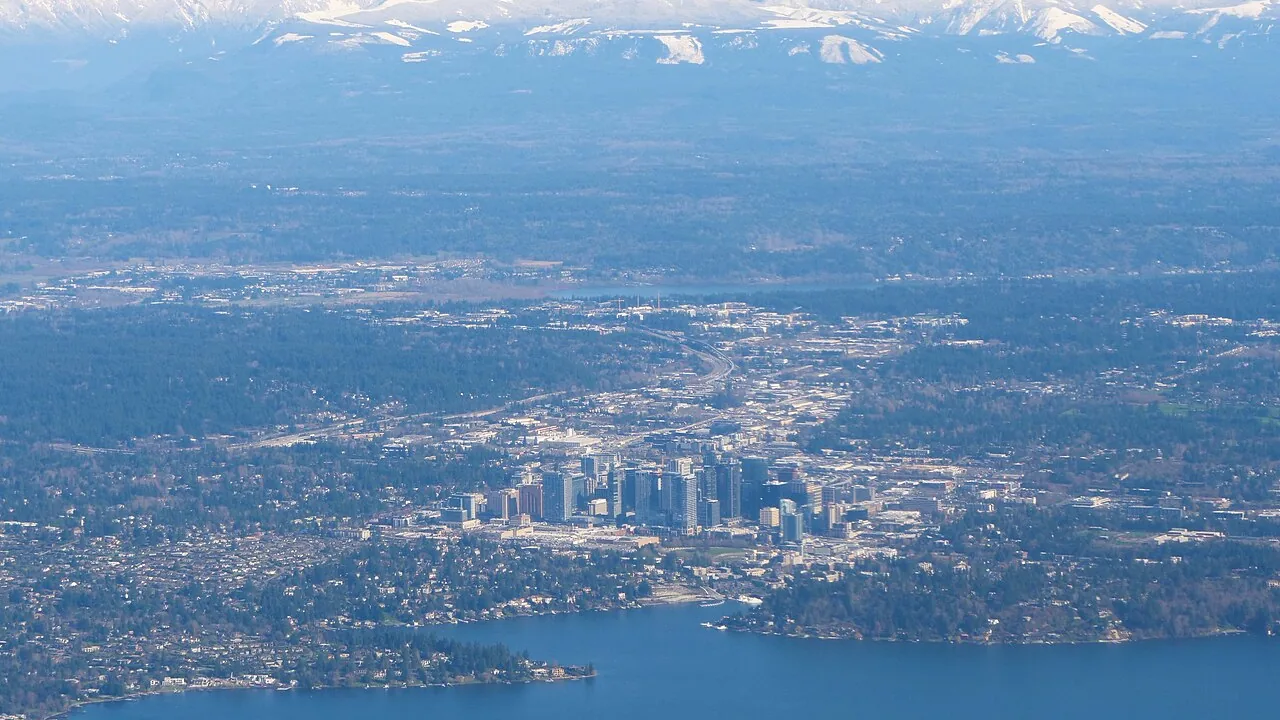 Bellevue skyline and residential towers for a move-out cleaning guide.