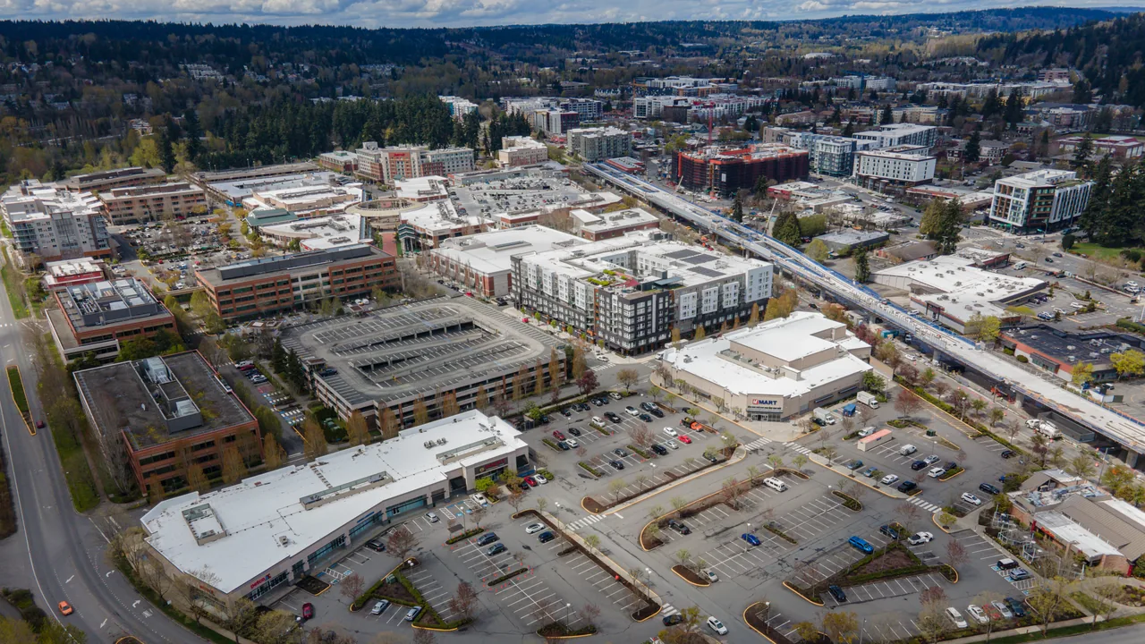 Aerial view of residential Redmond for a local deep cleaning guide.
