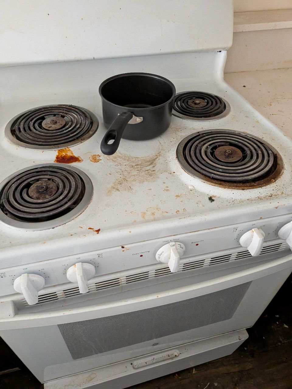 Stove top degrease after cleaning